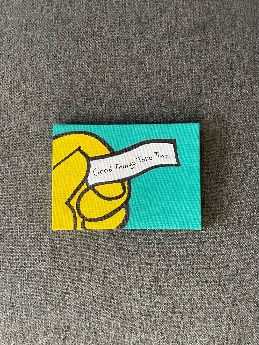 Hand-Painted Canvas Art - Good Things Take Time